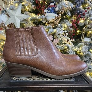 Kim Rogers Brown Ankle Booties
